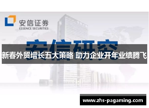 新春外贸增长五大策略 助力企业开年业绩腾飞