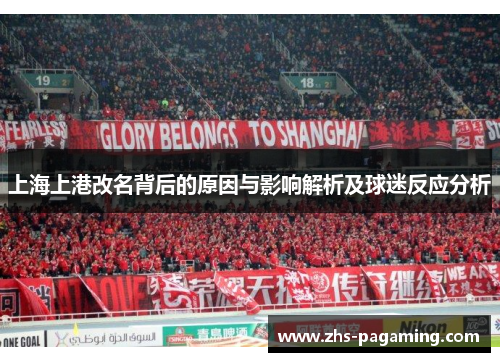 上海上港改名背后的原因与影响解析及球迷反应分析