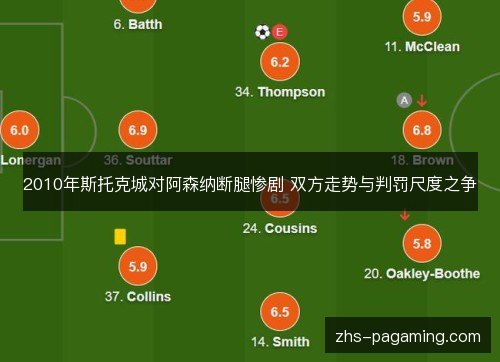 2010年斯托克城对阿森纳断腿惨剧 双方走势与判罚尺度之争